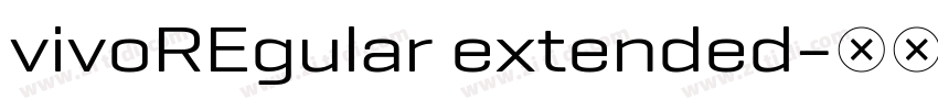 vivoREgular extended字体转换